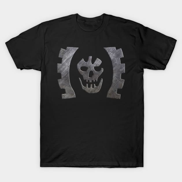 Mad Max Scrotus Logo- Metal T-Shirt by wyattd